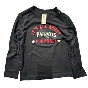 Toddler New England Patriots Navy Blue Long Sleeve Shirt Size 4T Football